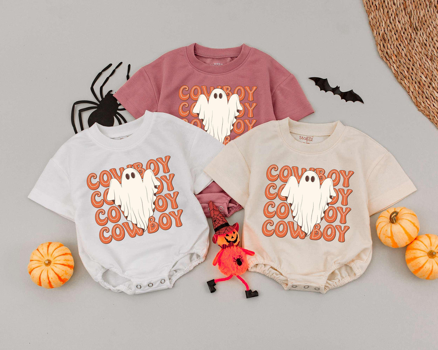 Western Boo Romper: First Halloween Baby Cowboy Costume Gift