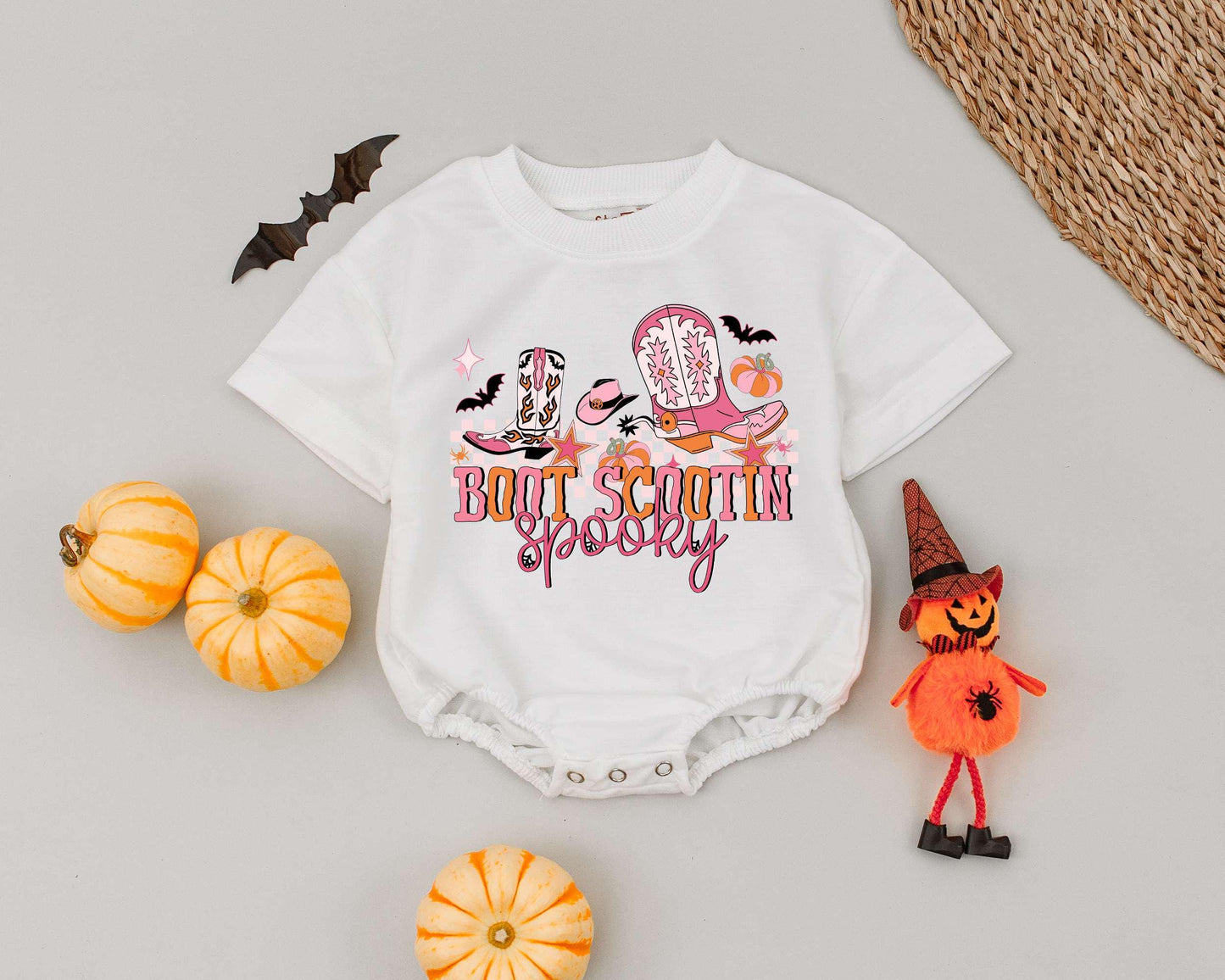 Western Spooky Romper: Baby's 1st Halloween Outfit & Gift