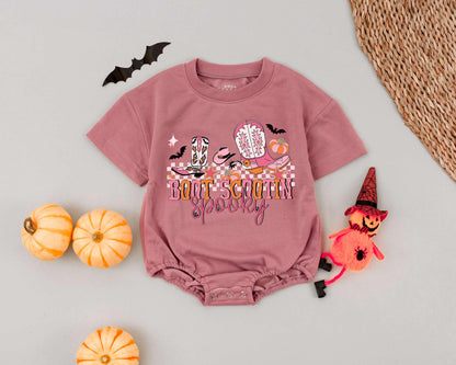 Western Spooky Romper: Baby's 1st Halloween Outfit & Gift