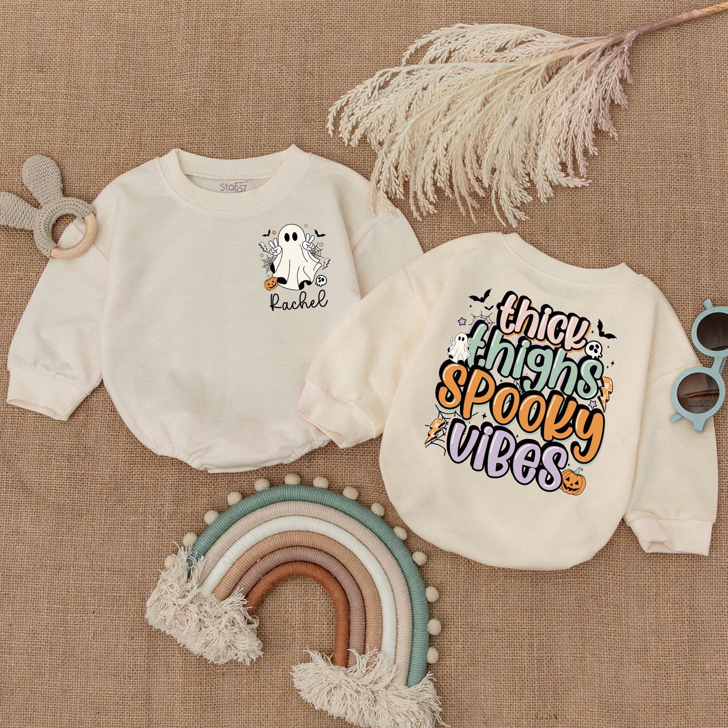 Pumpkin Patch Vibes Baby Romper: First Halloween Outfit, Unisex Gift