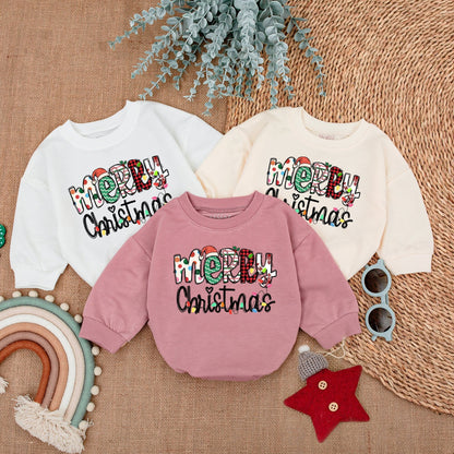 Cozy My First Christmas Baby Romper | Long Sleeve Holiday Outfit