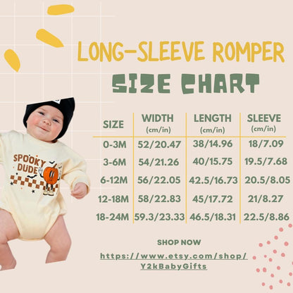 Adorable Halloween Baby Outfit: Romper & Sweatshirt for Spooky Fun