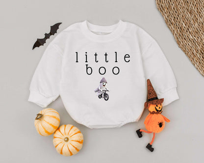 Boo Baby Romper: Cute Ghost Outfit for Spooky Halloween Fun