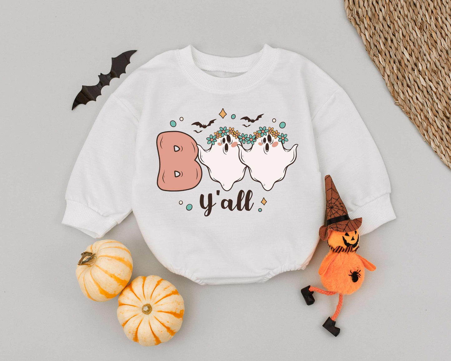 Boo Y'all Baby Romper: Funny Halloween Costume for Boys & Girls