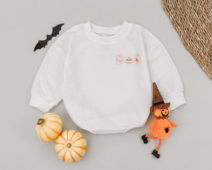 Halloween Baby Romper: Funny Pumpkin Costume for Newborns & Toddlers