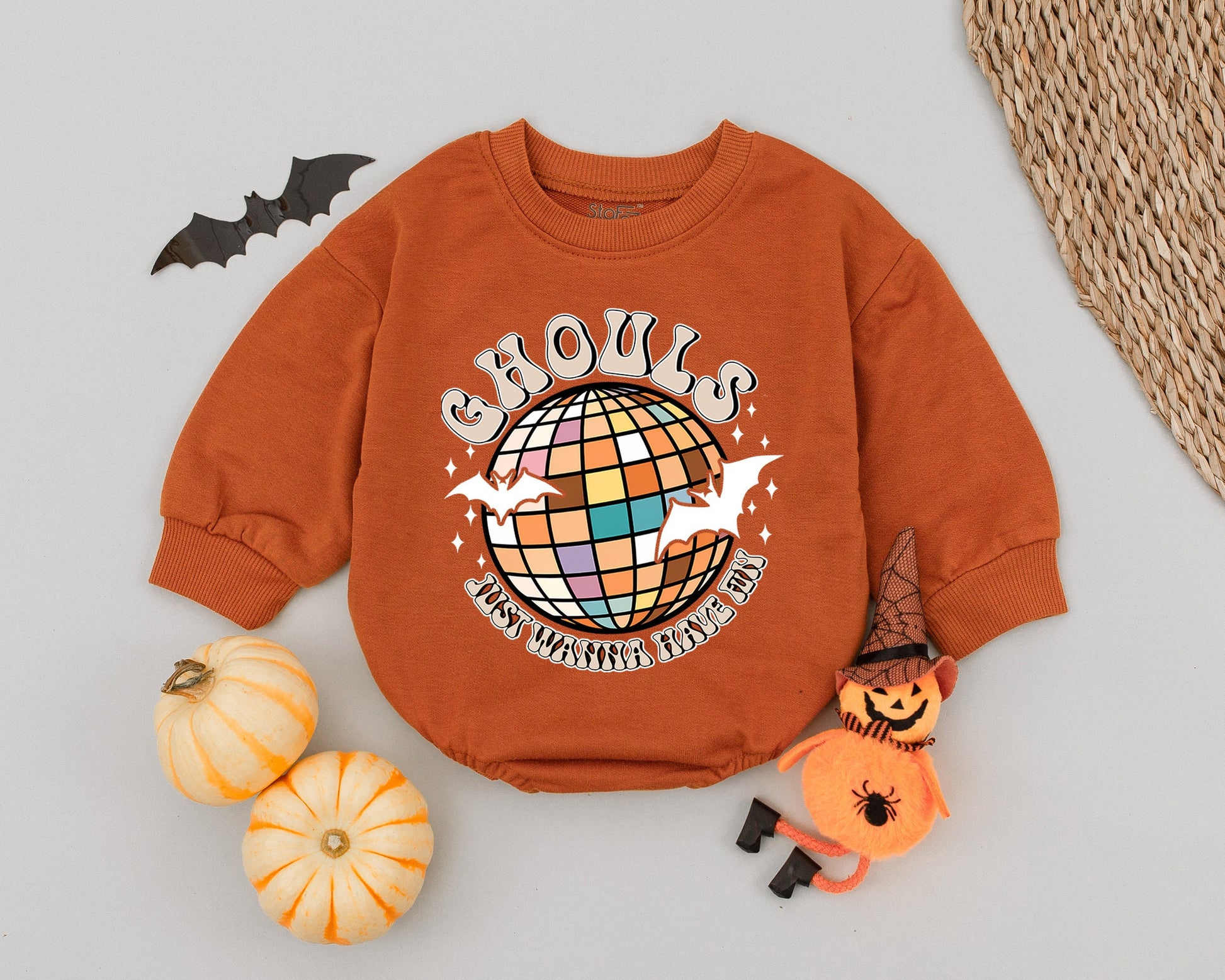 Spooky Vibes Halloween Baby Romper - Cute Fall Outfit for Newborns