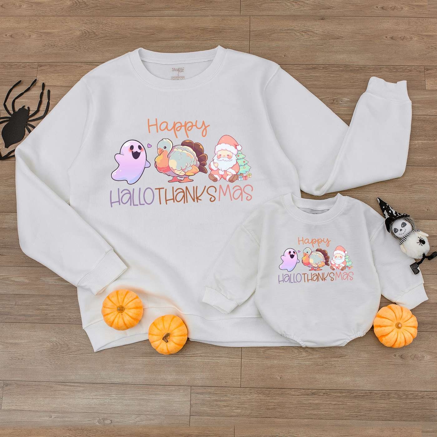 Festive Baby Romper: Halloween, Thanksgiving & Christmas Outfit