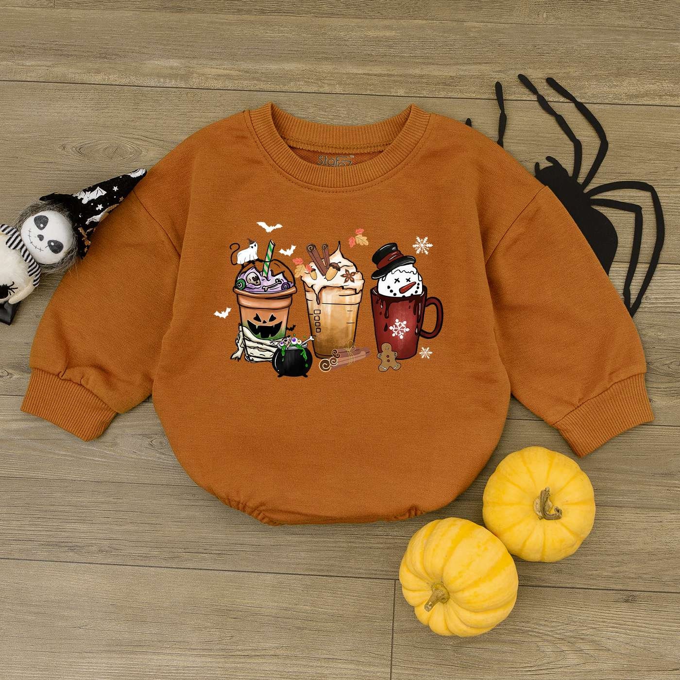 Festive Baby Romper: Halloween, Thanksgiving, Christmas Outfit  