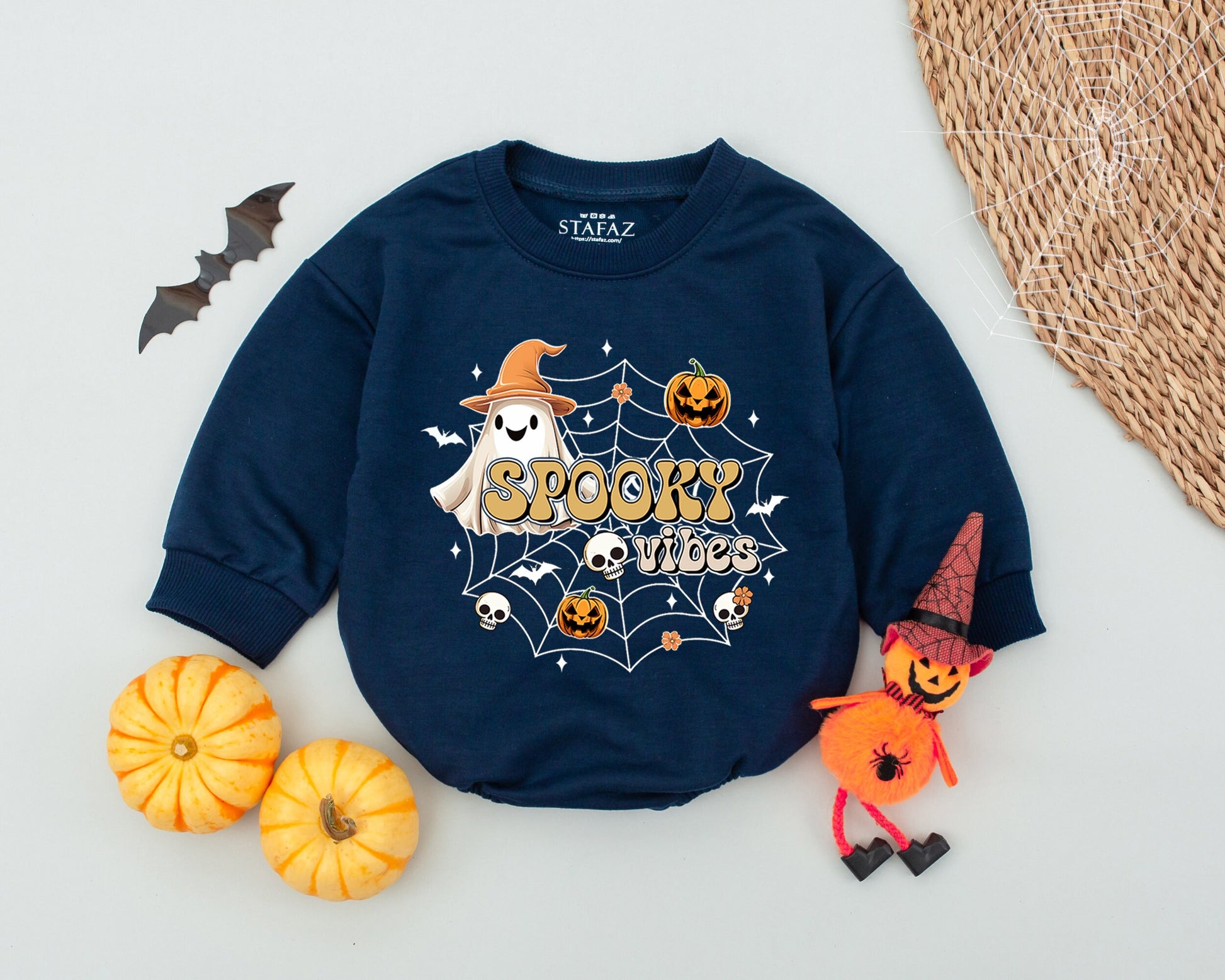 Cute Ghost Halloween Baby Romper - Perfect for Spooky Season