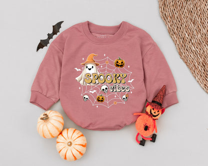 Cute Ghost Halloween Baby Romper - Perfect for Spooky Season