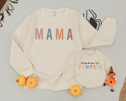 Matching Mama & Mini Pumpkin Sweatshirts - Fall Family Outfits