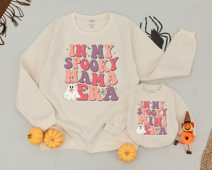 Spooky Family Sweatshirts: Cute Ghost Halloween Mommy and Me Set