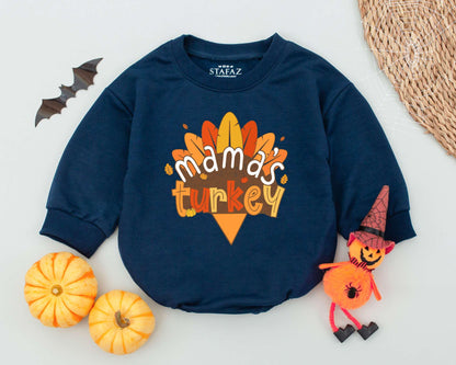 Thanksgiving Turkey Outfit - Cute Romper & Sweatshirt for Toddlers