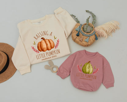 Pumpkin-Themed Family Outfits: Mama & Mini Sweaters, Rompers & More