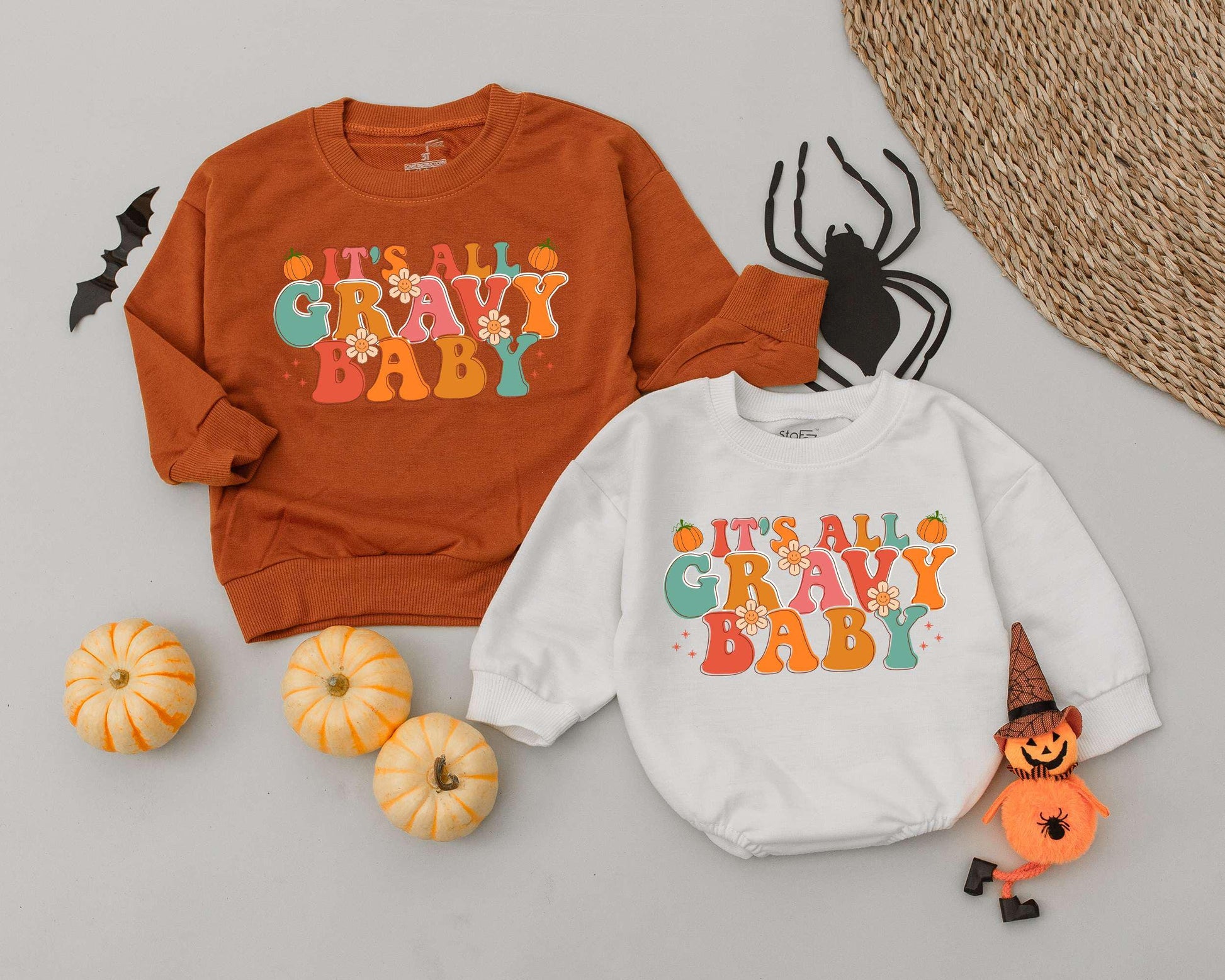 First Thanksgiving Baby Romper, Retro Toddler Outfit, Fall Clothing