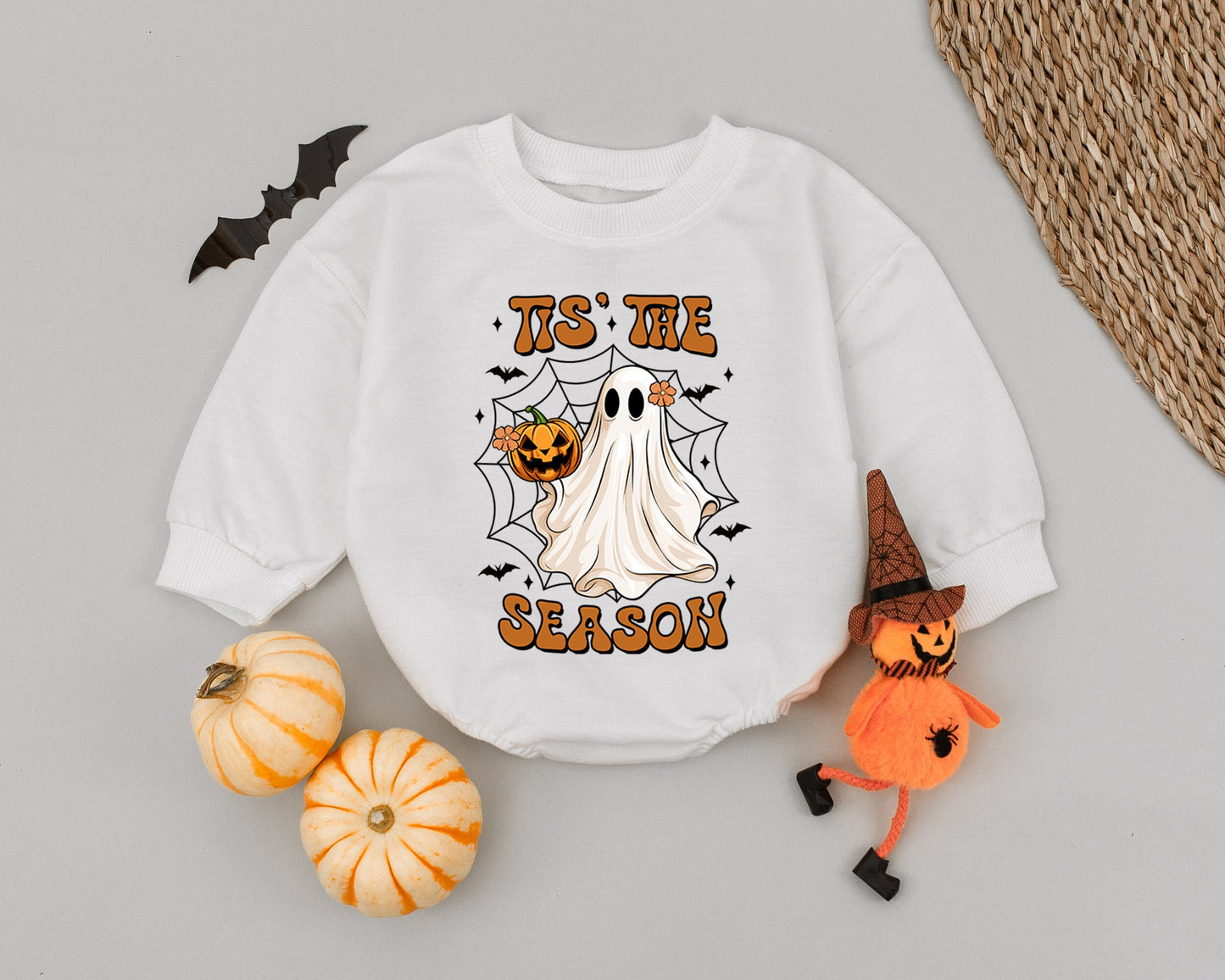 Ghostly Giggles Baby Romper: Cute Halloween Outfit for Newborns