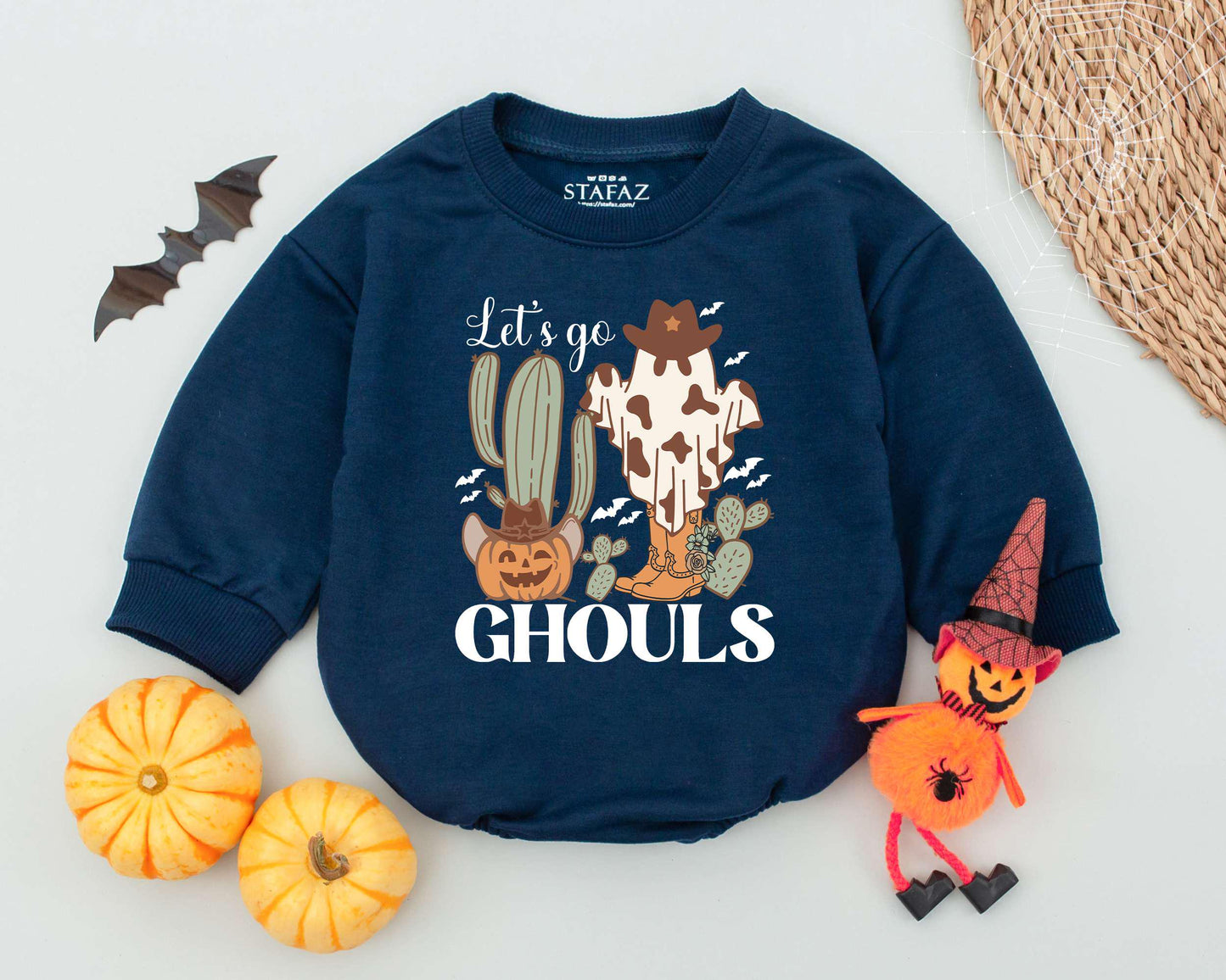 Western Halloween Baby Outfit: Romper, Costume & Toddler Sweatshirt