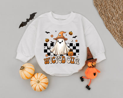 Adorable Spooky Baby Romper - Funny Halloween Infant Costume Outfit