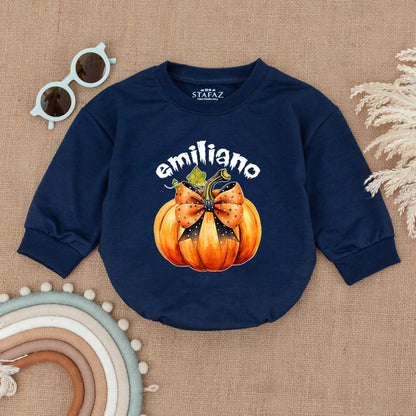 Pumpkin Halloween Romper: First Baby Outfit for Boys & Girls