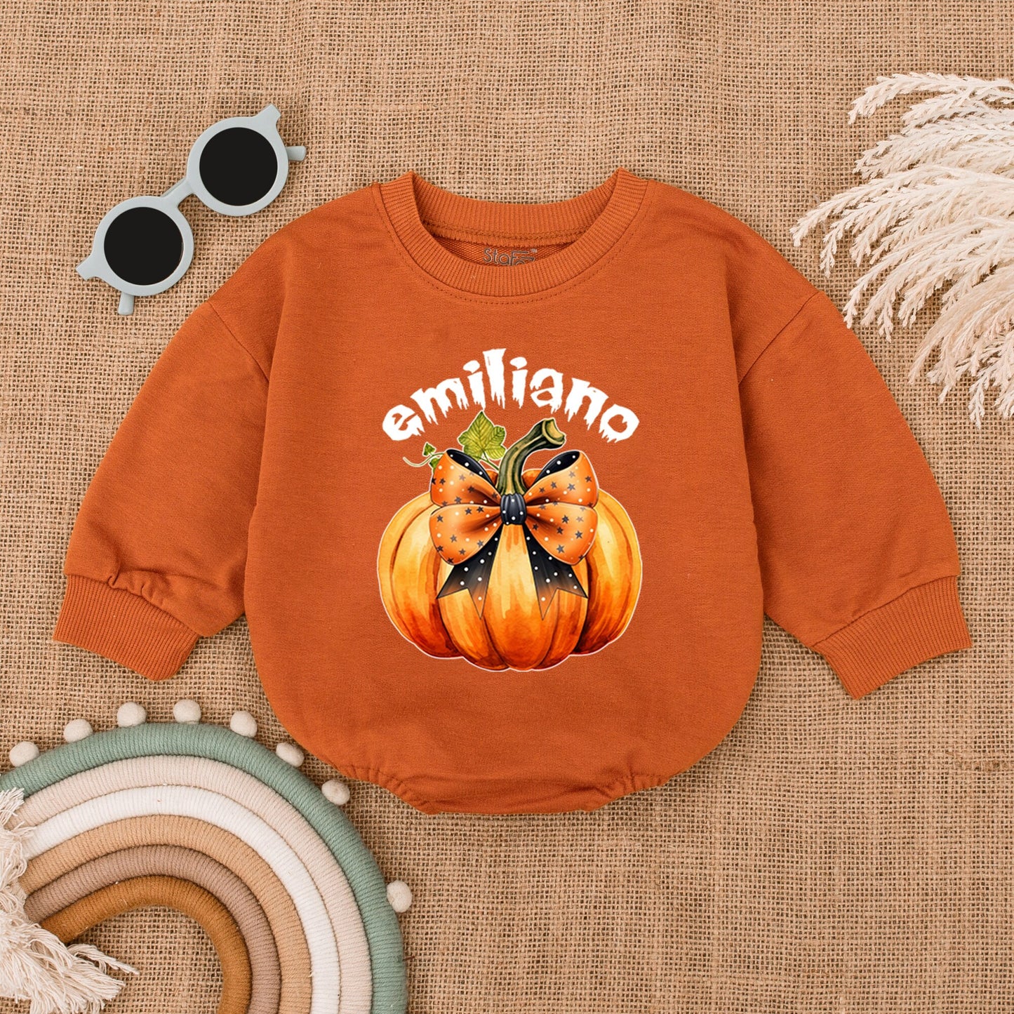 Pumpkin Halloween Romper: First Baby Outfit for Boys & Girls