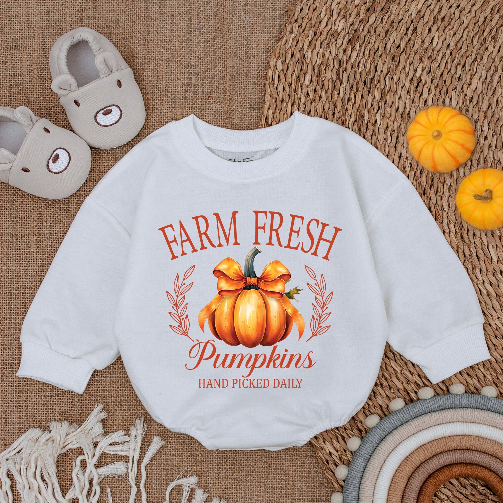 First Thanksgiving Romper - Gender Reveal Outfit - Fall Baby Clothes