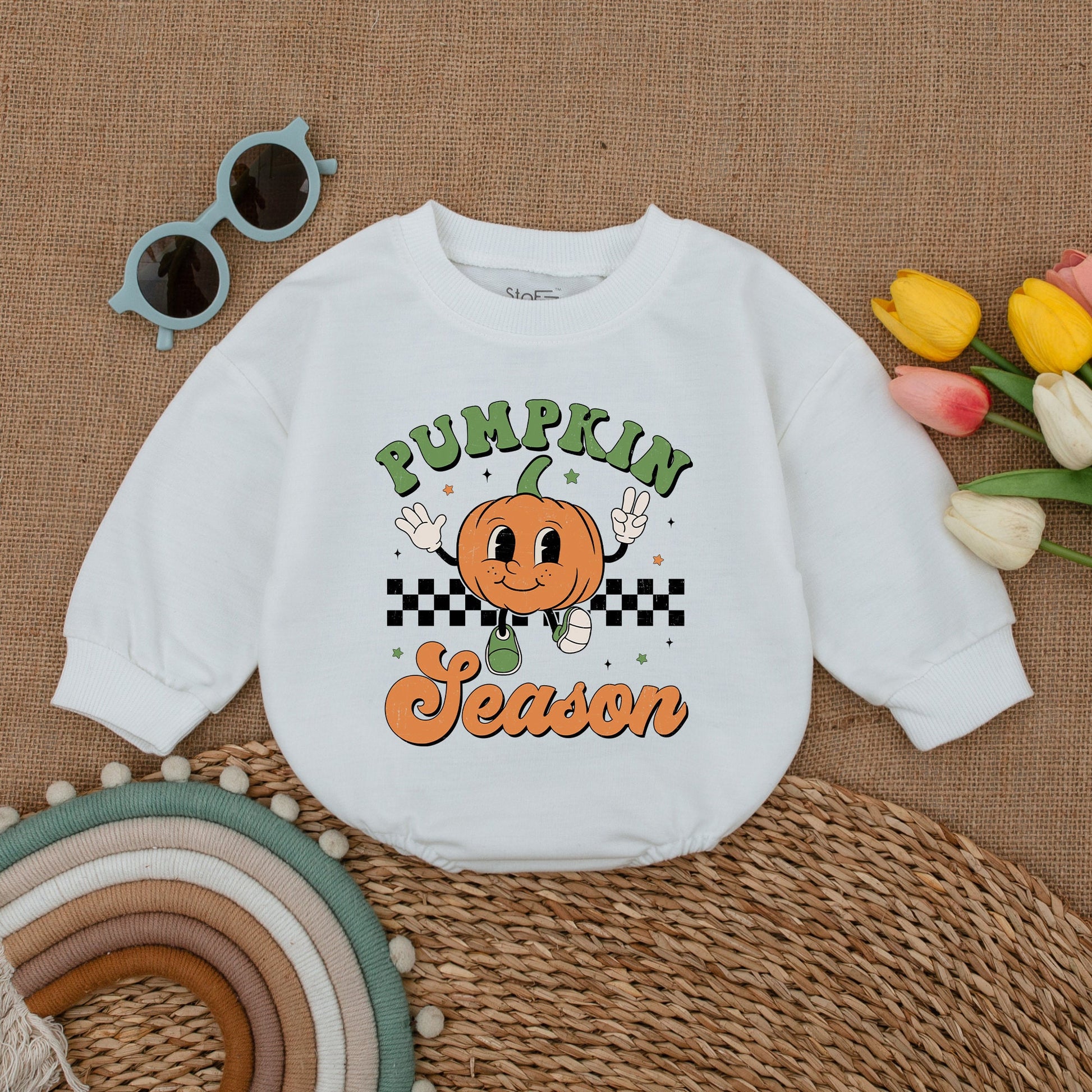 Spooky Pumpkin Baby Romper: Halloween Outfit for Little Pumpkins
