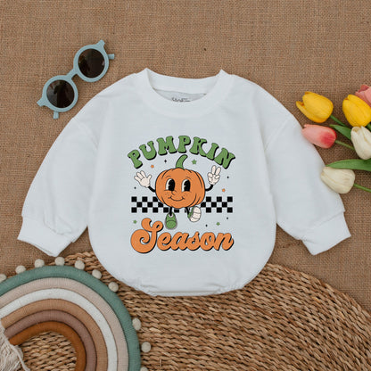 Spooky Pumpkin Baby Romper: Halloween Outfit for Little Pumpkins