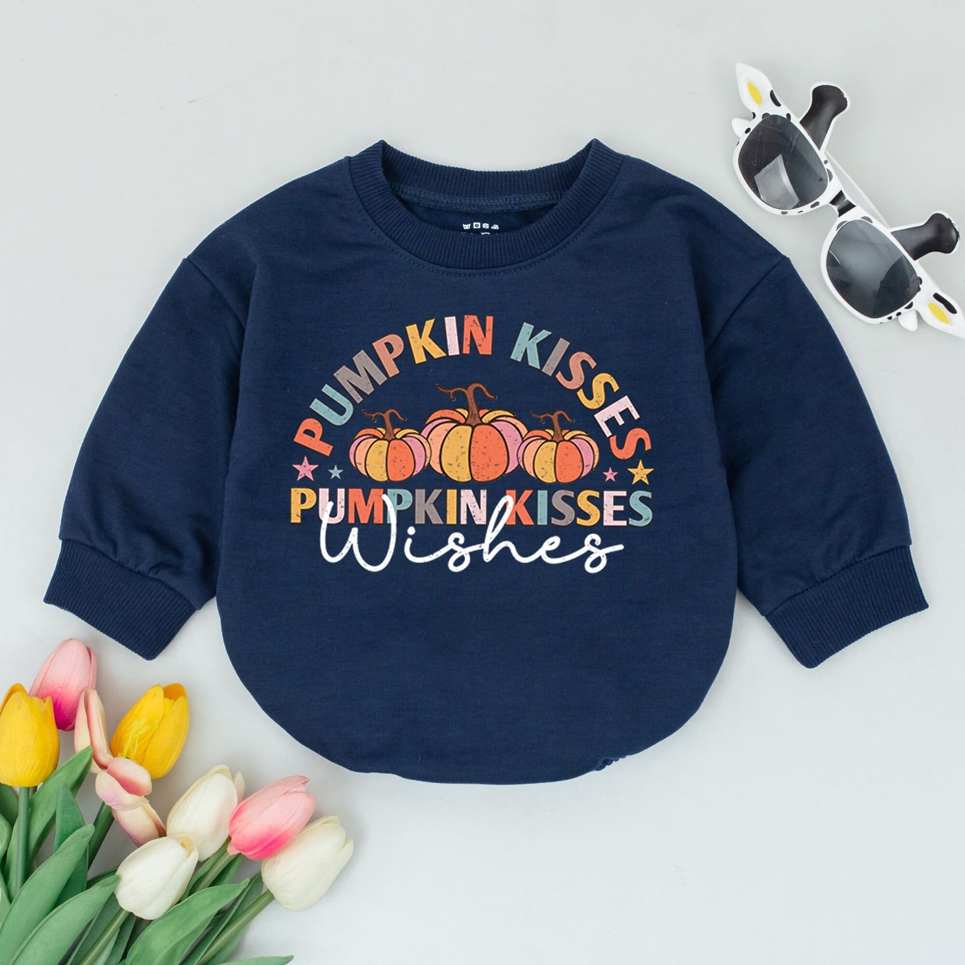 Charming Pumpkin Baby Bodysuit for Thanksgiving and Fall