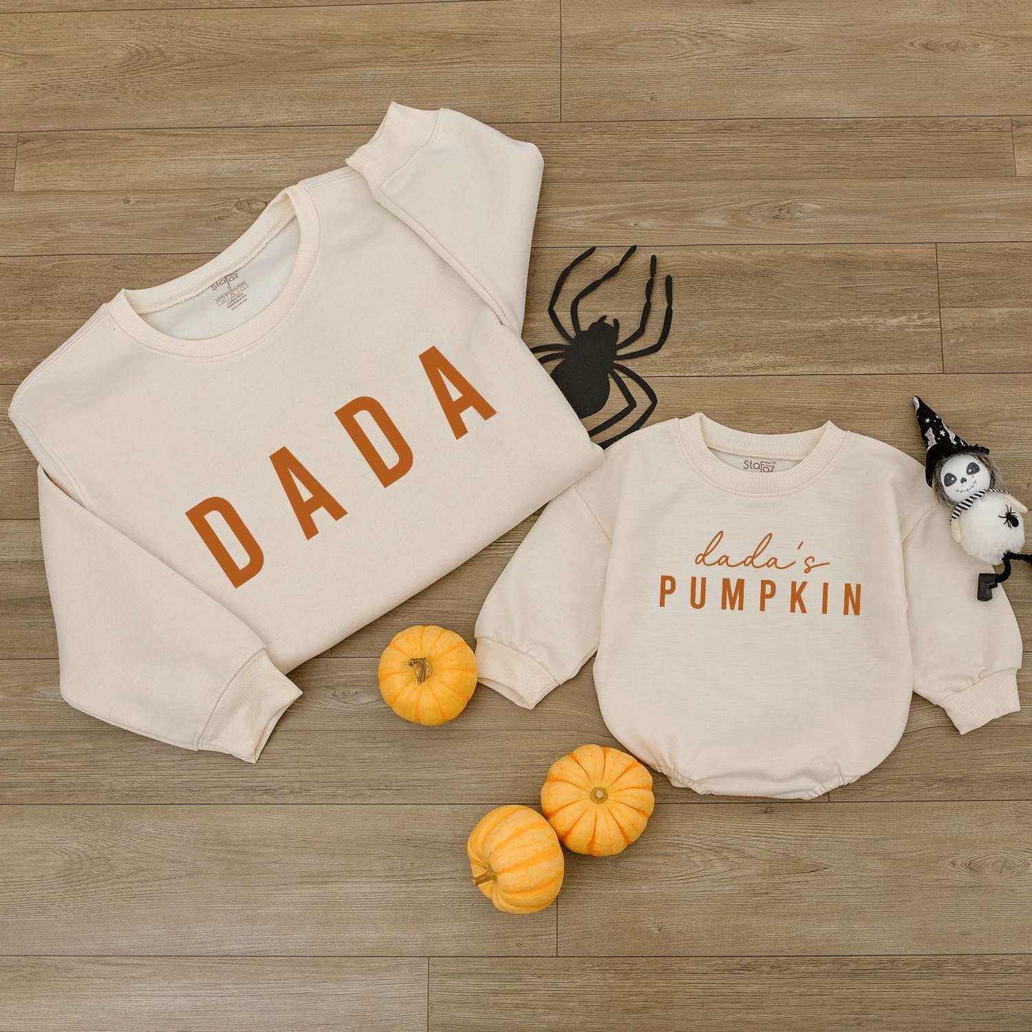 Personalized Pumpkin Romper & Bodysuit Set: Adorable Fall Outfits