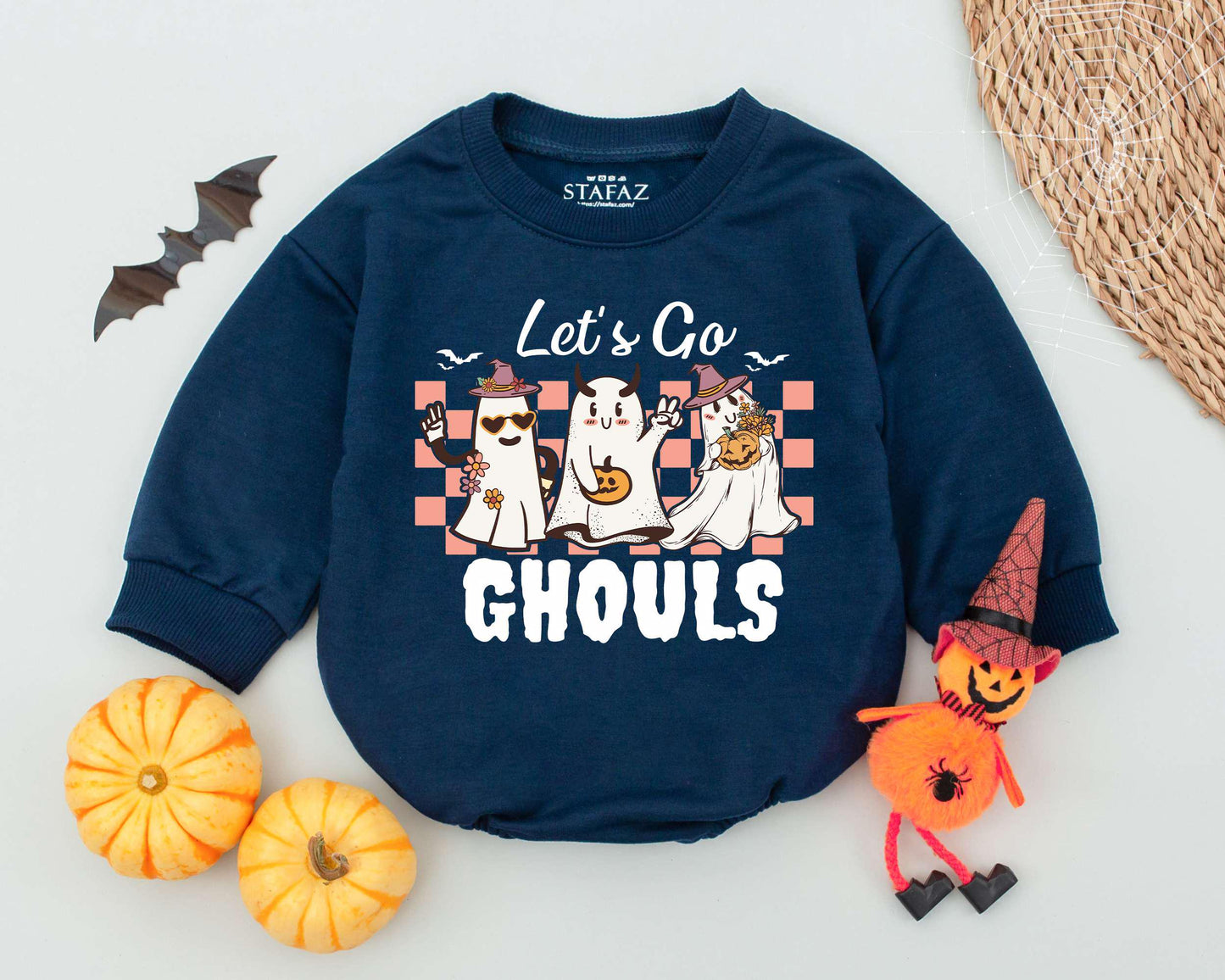 Western Ghost Romper: Baby Halloween Outfit & Newborn Gift