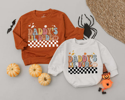 Pumpkin Spice Halloween Romper - My First Halloween Baby Outfit