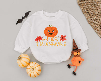 First Thanksgiving Outfit: Funny Fall Baby & Toddler Romper Gift