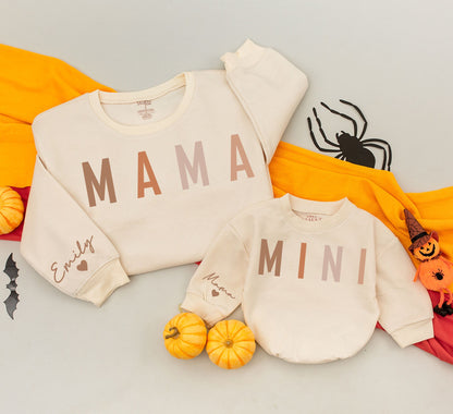 Matching Fall Sweatshirts: Mommy & Me Outfits, Custom Thanksgiving