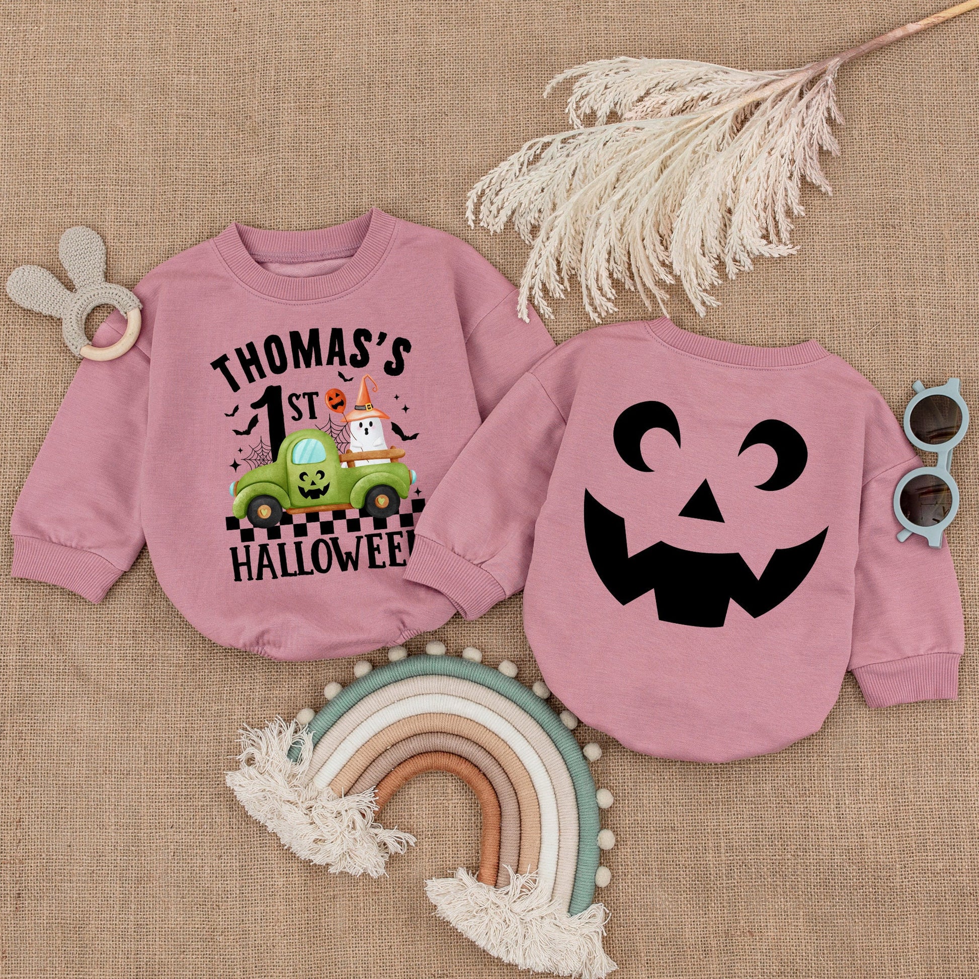 Pumpkin Baby Romper: First Halloween Outfit & Baby Shower Gift