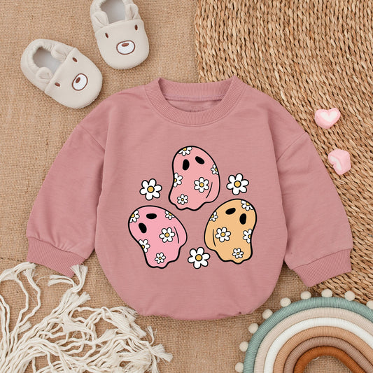 Spooky Halloween Baby Romper - First Halloween Outfit for Girls