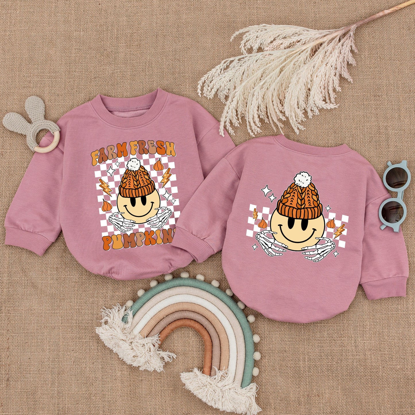 Pumpkin Baby Romper for Thanksgiving: Cute Autumn Bodysuit Gift