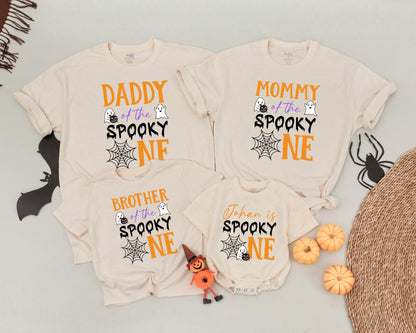 Matching Halloween Birthday Shirts: Spooky 1st Birthday Outfit Set