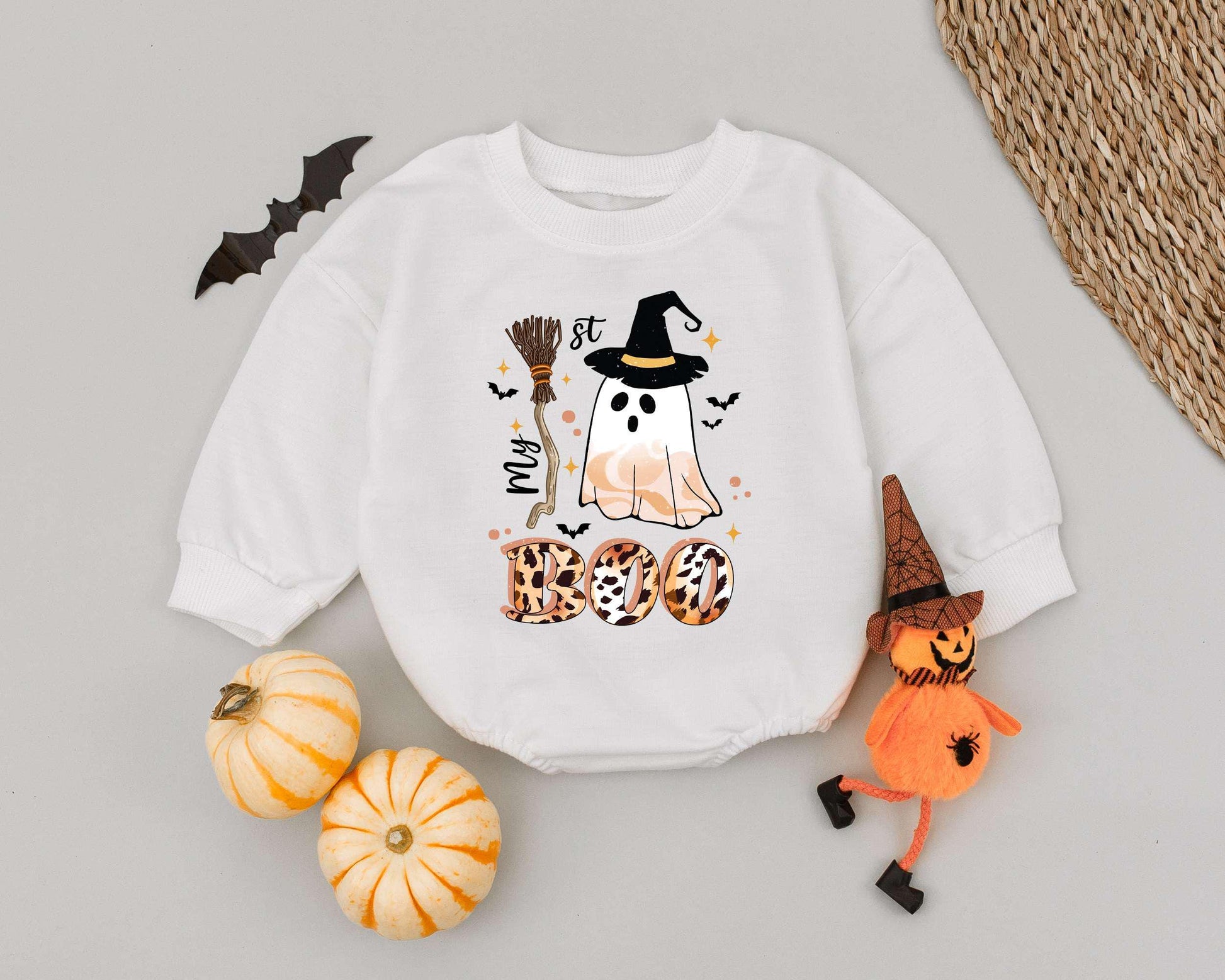 Vintage Boo Romper: Cute Halloween Outfit & Gift for Babies