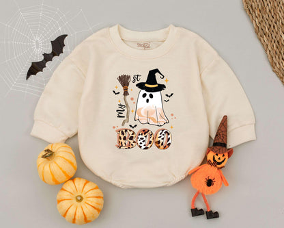 Vintage Boo Romper: Cute Halloween Outfit & Gift for Babies