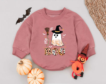 Vintage Boo Romper: Cute Halloween Outfit & Gift for Babies