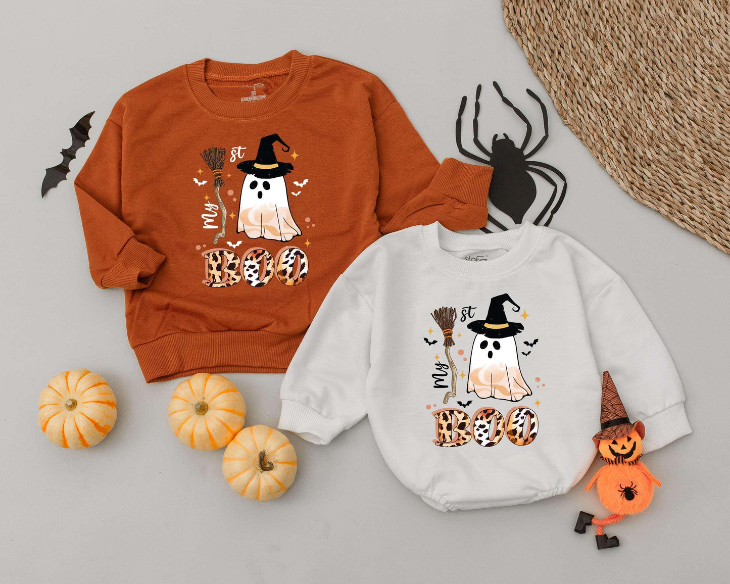 Vintage Boo Romper: Cute Halloween Outfit & Gift for Babies