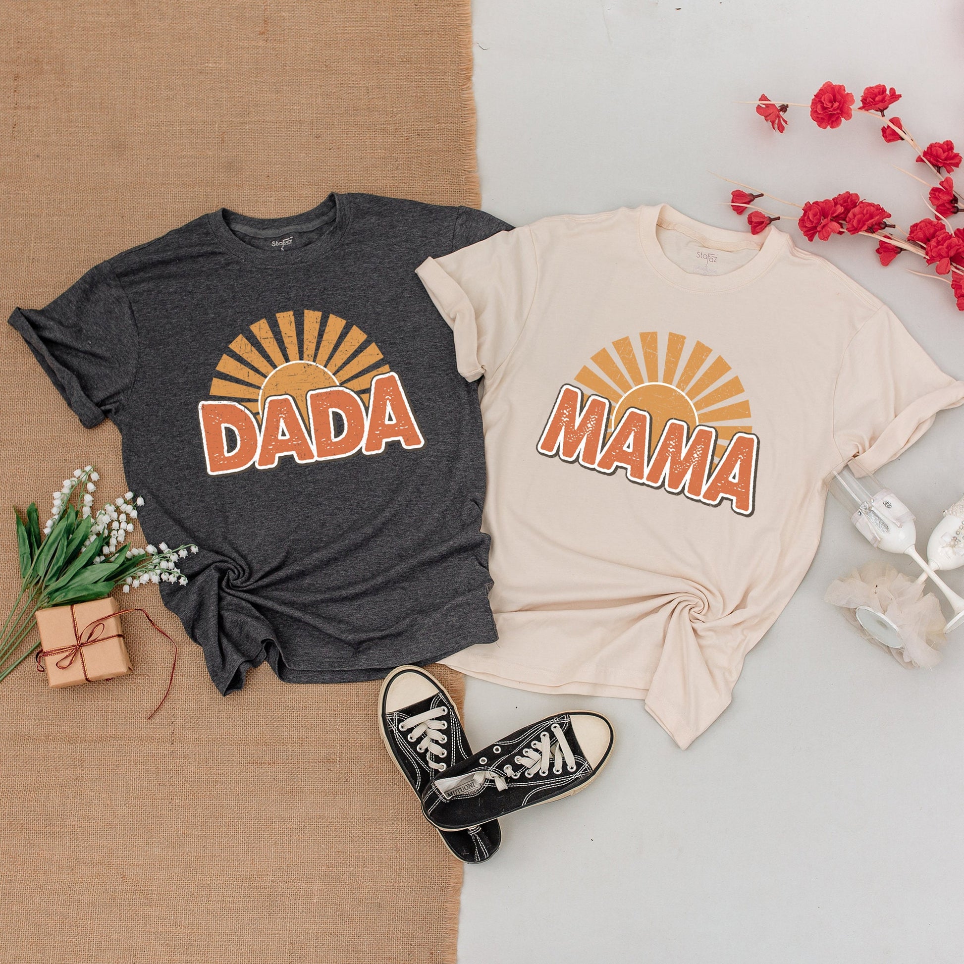 Groovy Sun Birthday Outfit, Matching Family Tees, Mommy & Me Sets