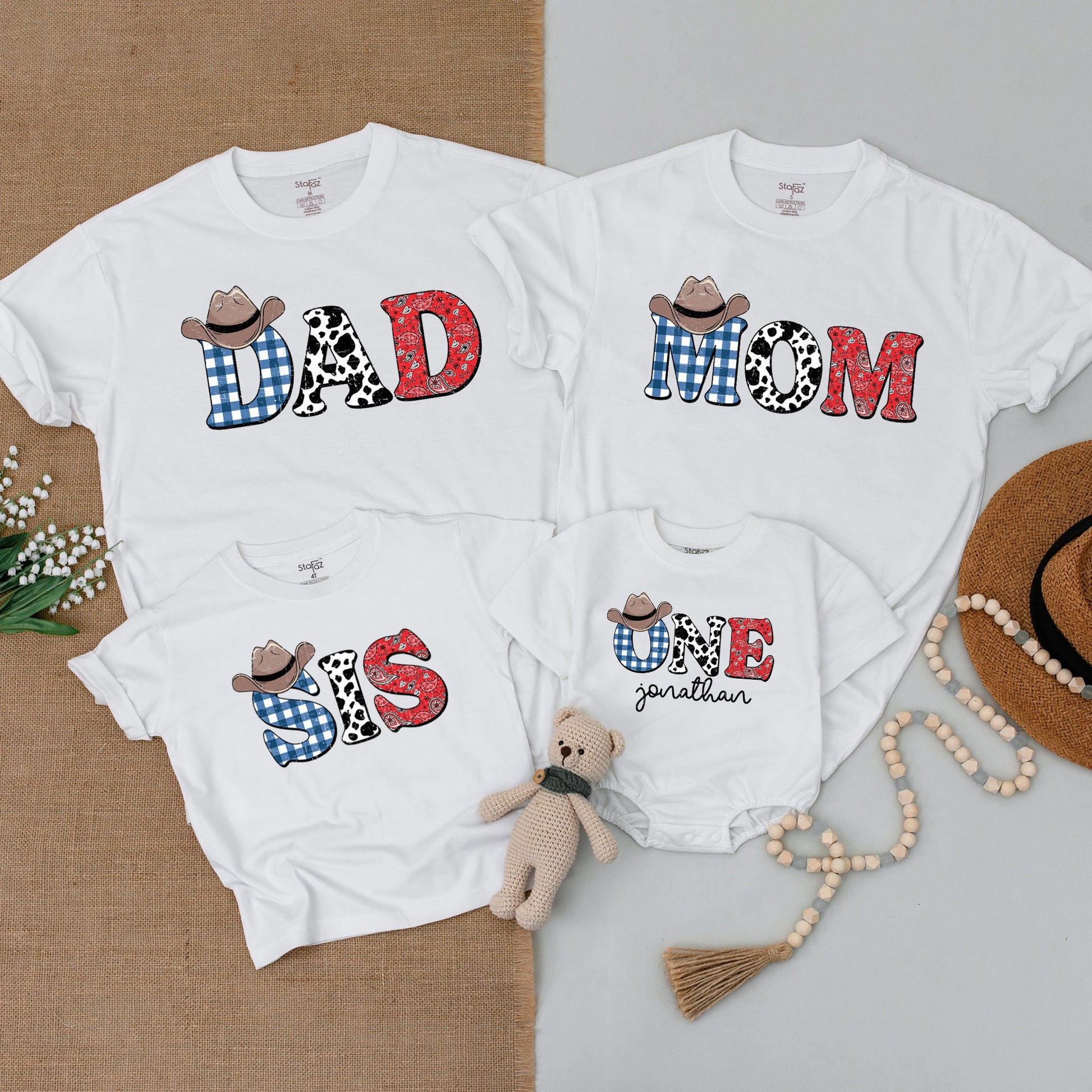 Wild West First Birthday Outfit, Family Shirts, Cowboy Baby Clothes