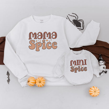 Mama & Mini Pumpkin Spice Sweatshirts | Fall Family Matching Outfits