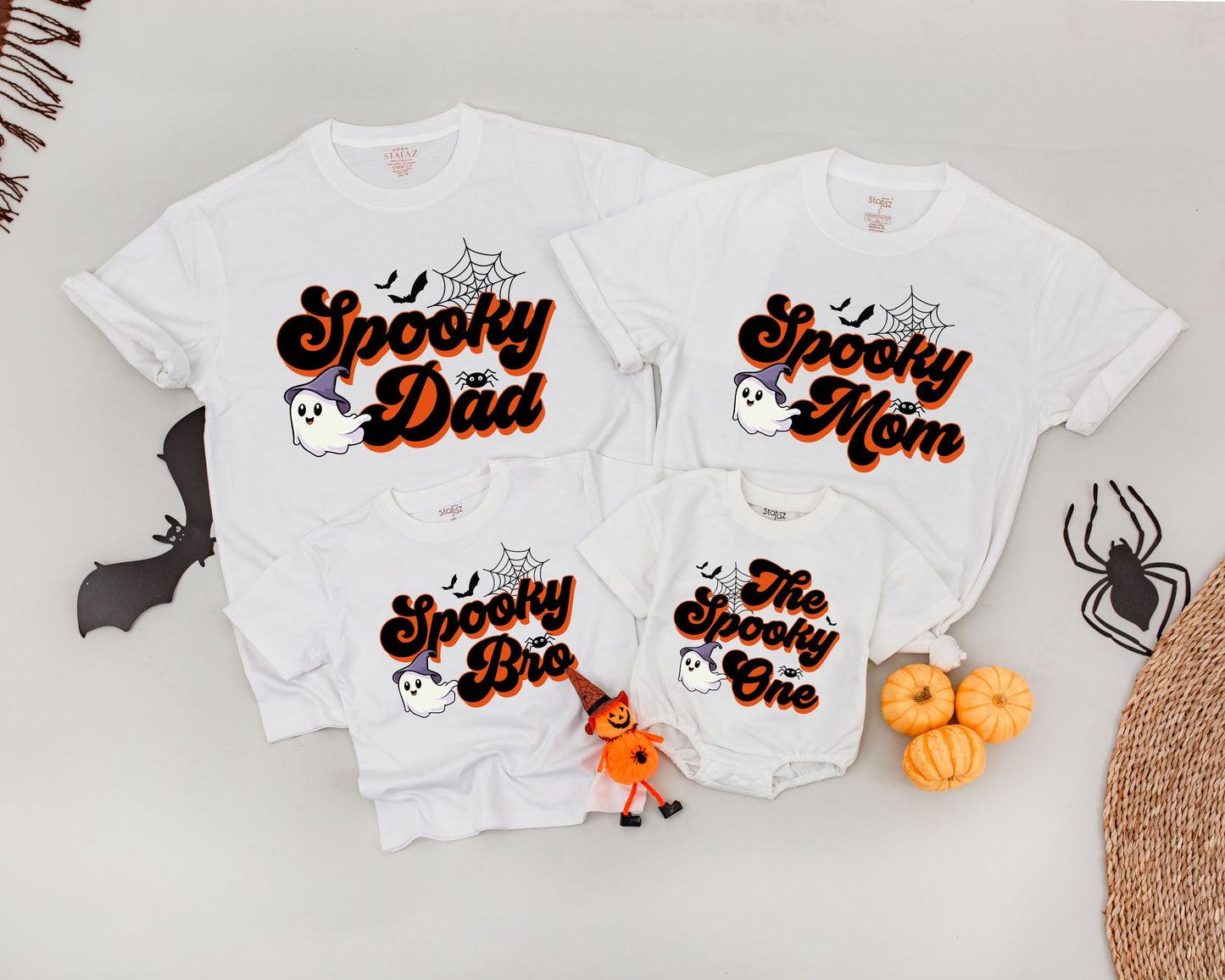 Halloween Family Matching Shirts: Spooky 1st Birthday Outfit Set