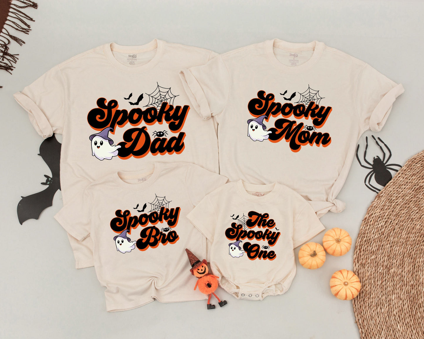 Halloween Family Matching Shirts: Spooky 1st Birthday Outfit Set