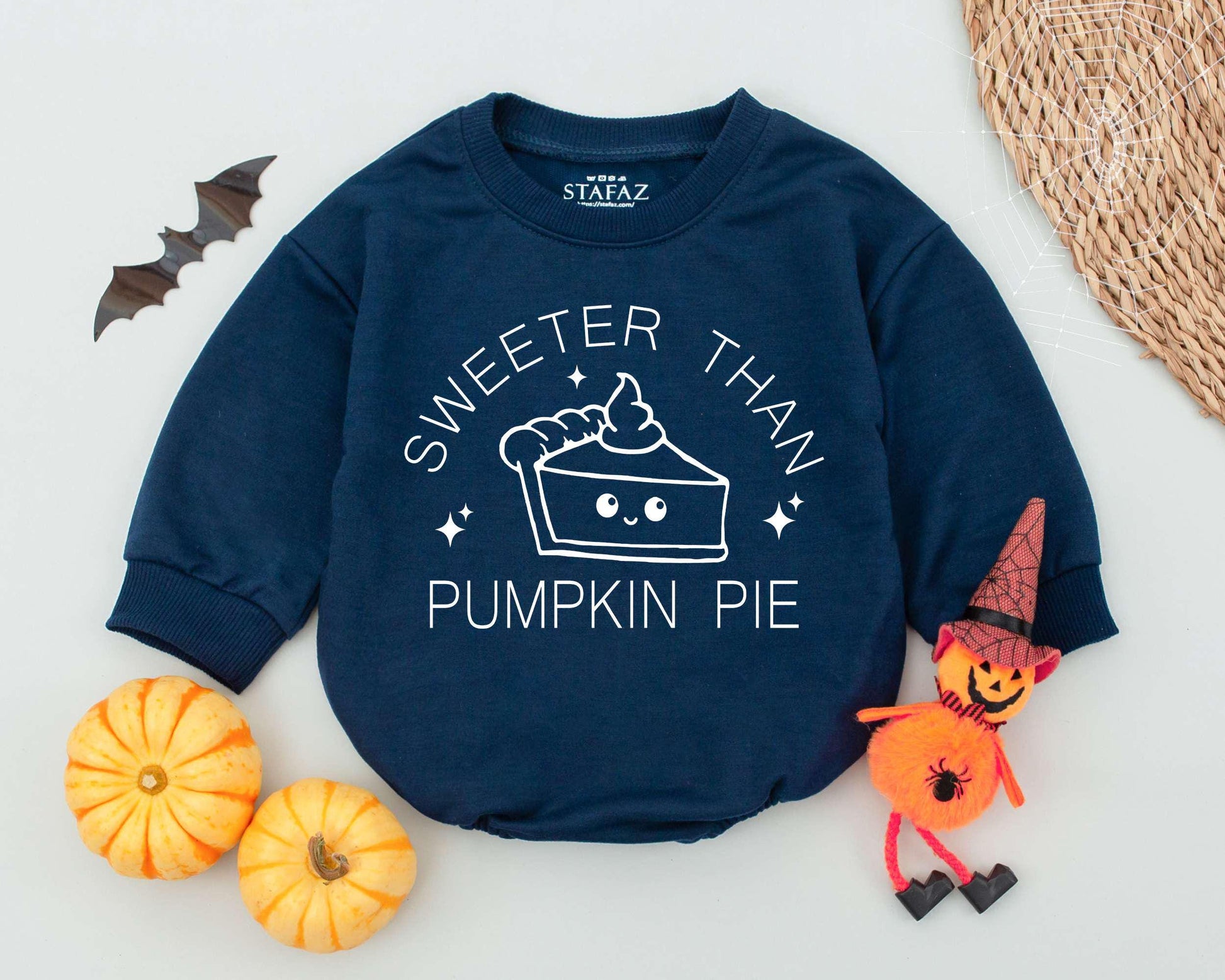 Sweeter Than Pumpkin Pie Baby Halloween Romper & Toddler Outfit