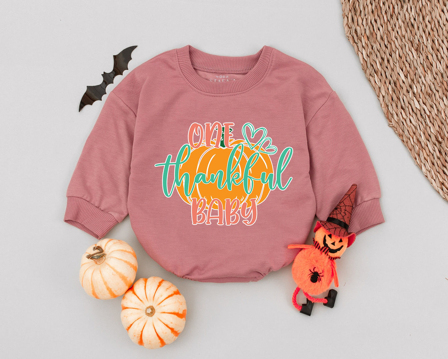 Pumpkin Romper: First Thanksgiving Outfit, Autumn Baby Clothes