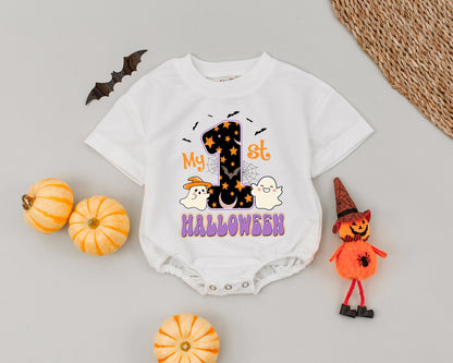 First Halloween Baby Romper - Retro Autumn Outfit for Newborns