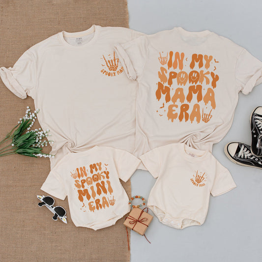 Retro Spooky Mama Mini & Me Halloween Outfits - Baby to Mommy